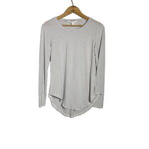 Market & Spruce Folsom Striped Long French Terry Knit Top XS StitchFix Womans